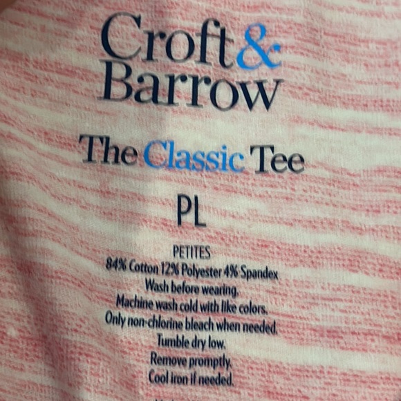 Croft& Barrow The Classic Tee pink PL - Picture 4 of 6
